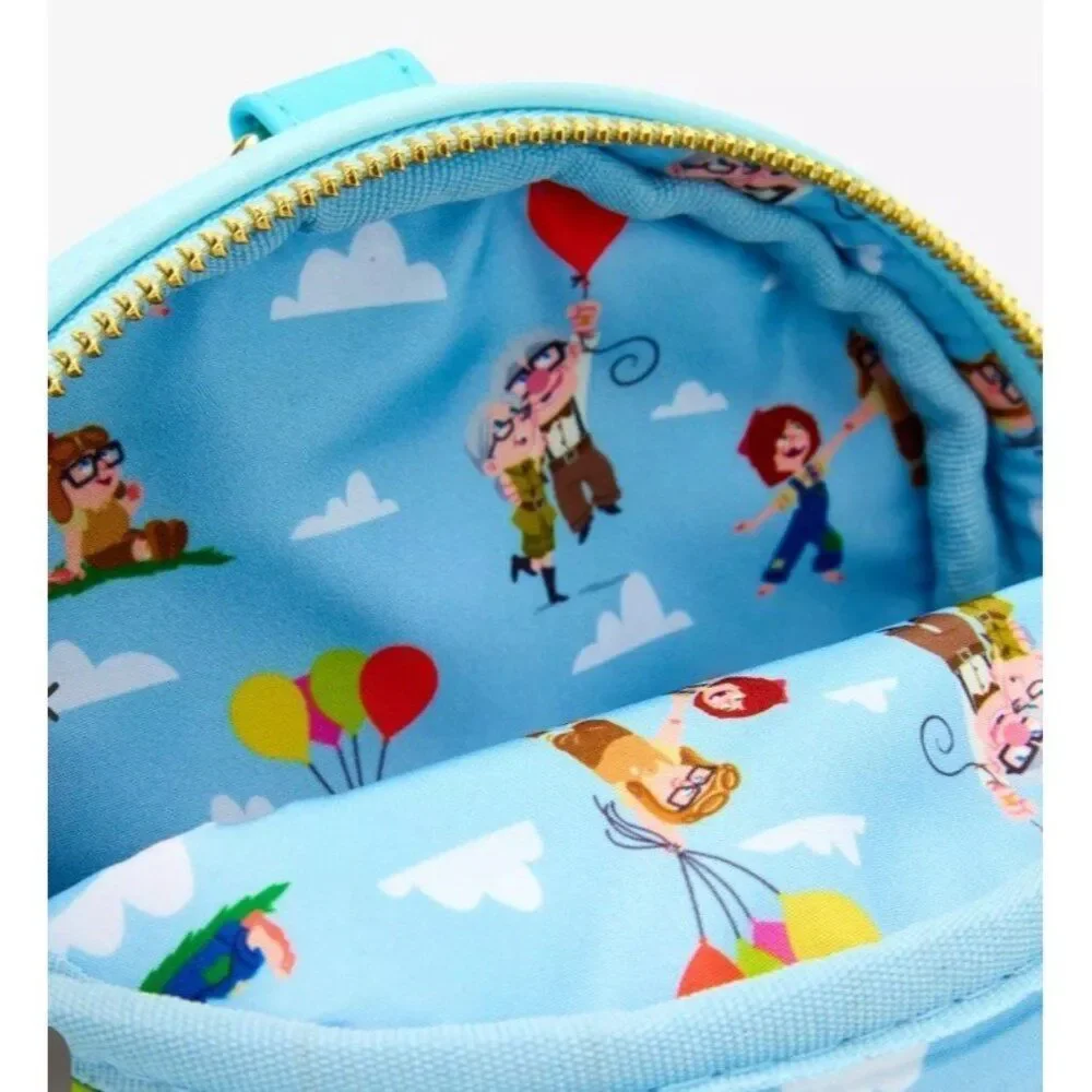 Loungefly Disney Pixar Up Carl Ellie House & Balloons Wristlet or Belt Bag NEW